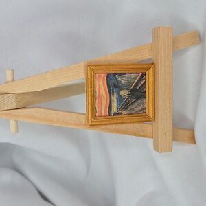 Doll House Art The Scream Painting Edvard Munch With Easel